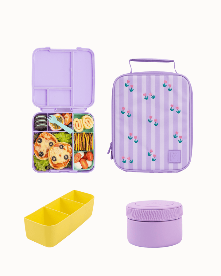 MontiiCo Lunch Time Hero Set - Tiny Tulips