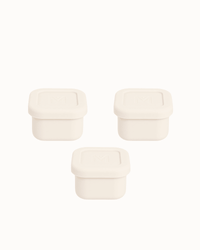 MontiiCo Silicone Sauce Tub Set - Cream