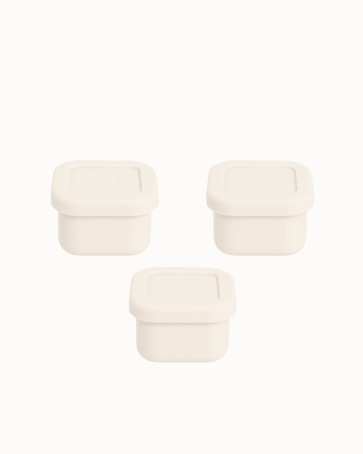 MontiiCo Silicone Sauce Tub Set - Cream
