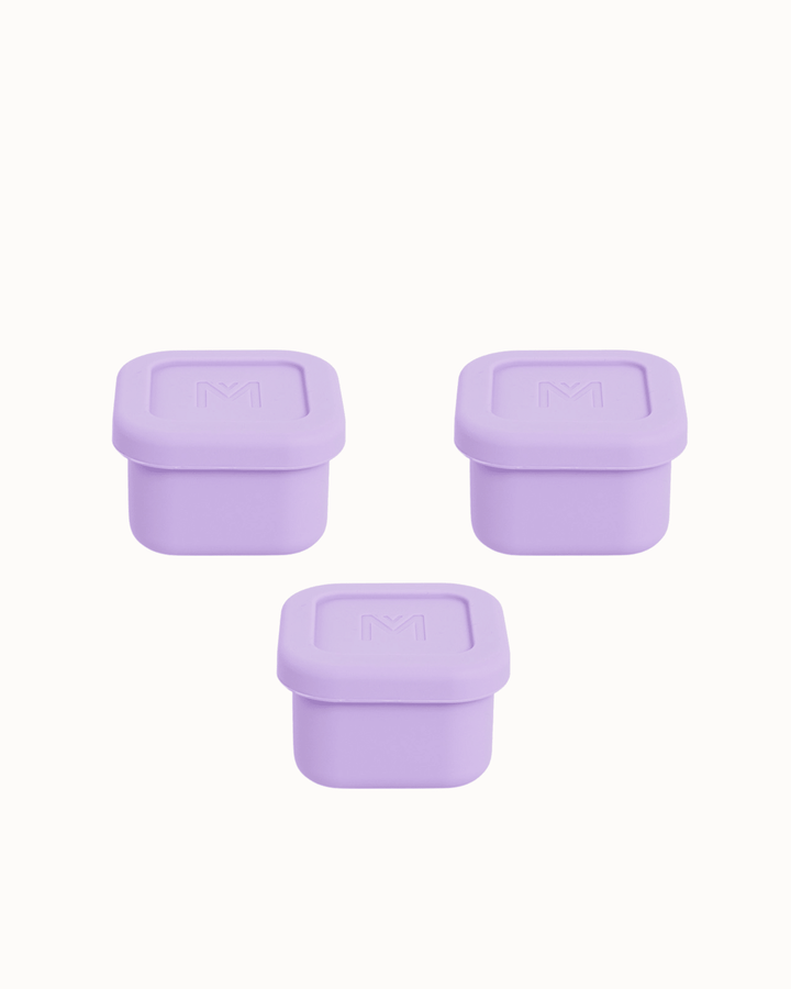 MontiiCo Silicone Sauce Tub Set - Lilac