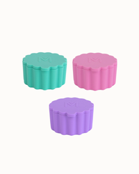 MontiiCo Silicone Scallop Tub Set