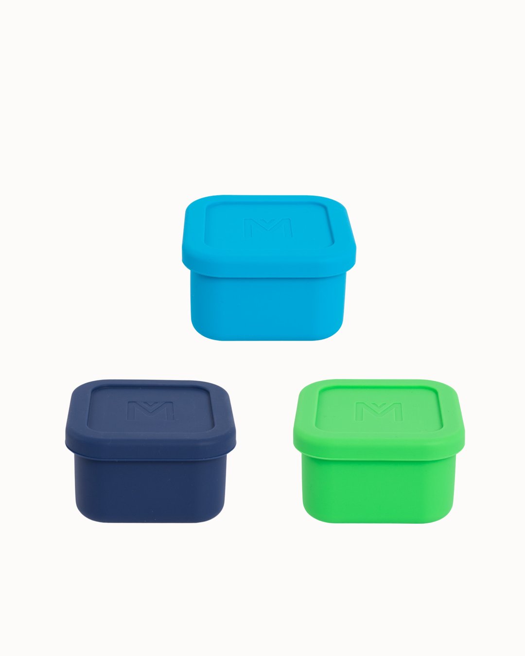 MontiiCo Silicone Snack Tub Set - Blue