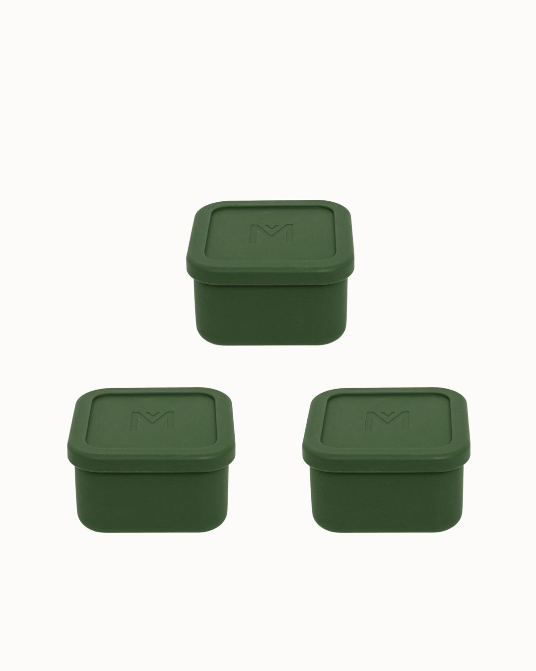 MontiiCo Silicone Snack Tub Set - Khaki