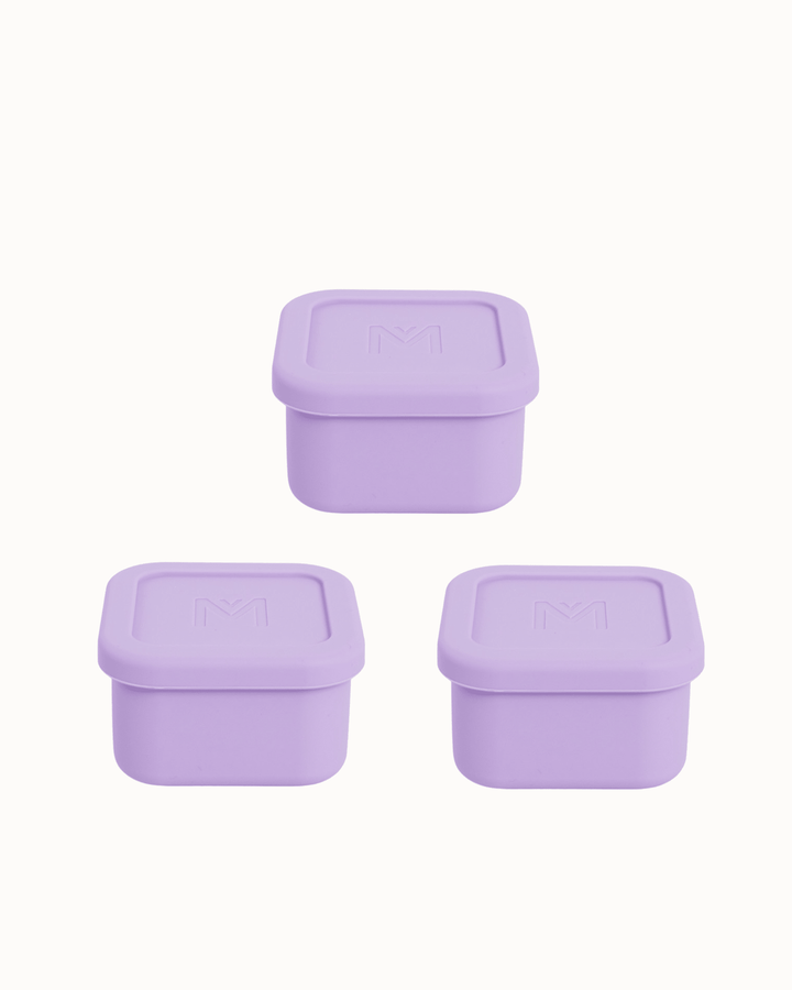 MontiiCo Silicone Snack Tub Set - Lilac