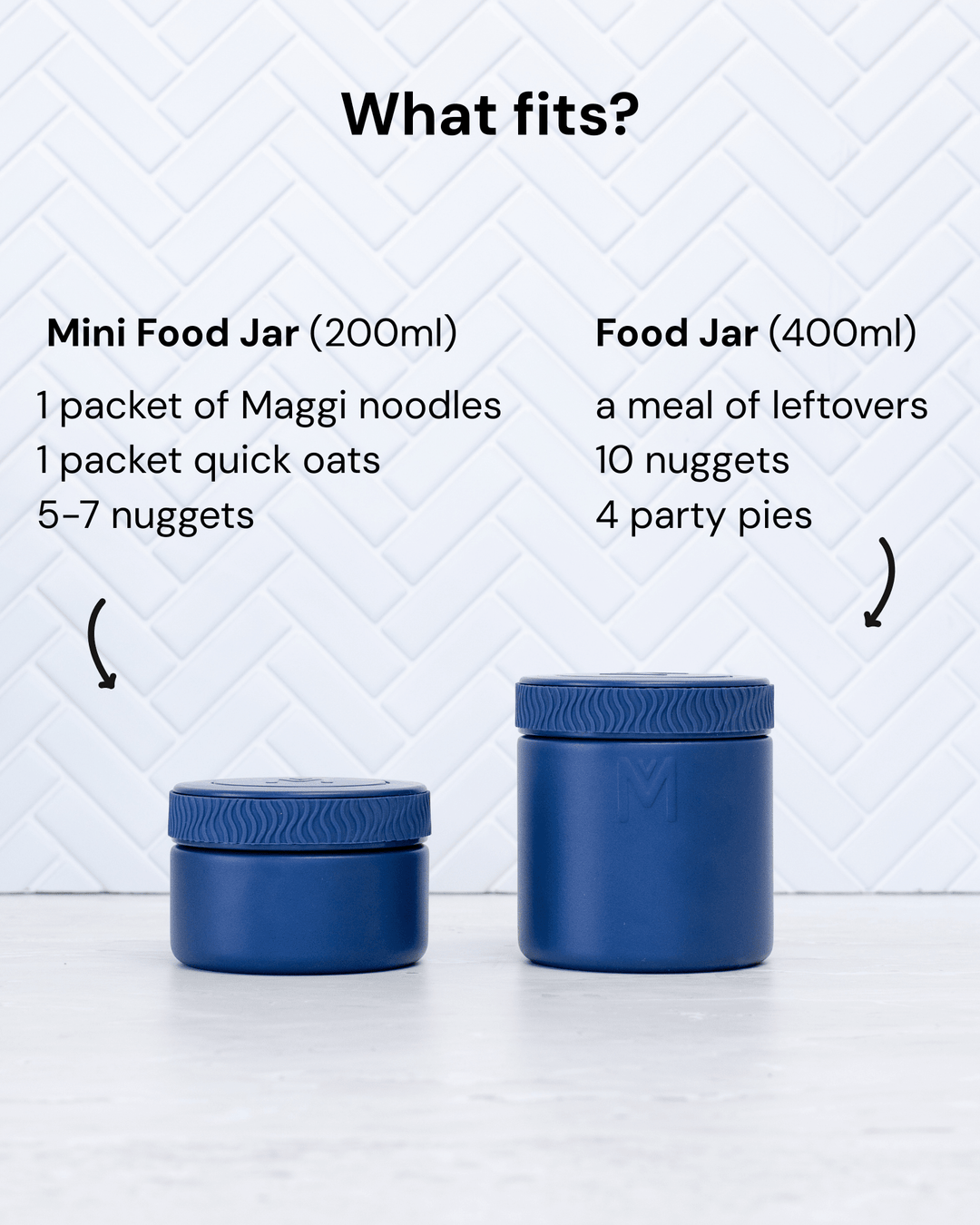 MontiiCo Insulated Food Jar - Navy