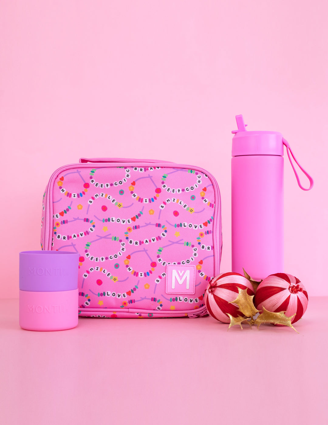 MontiiCo Medium Lunch Bag and Bottle Set - Friends Forever