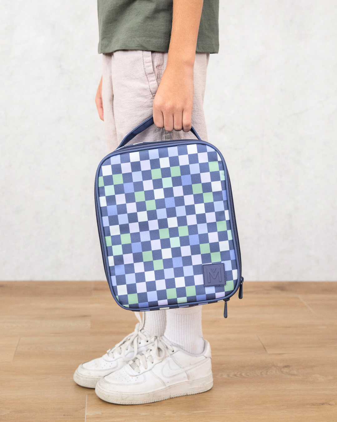 MontiiCo Large Insulated Lunch Bag - Checkmate