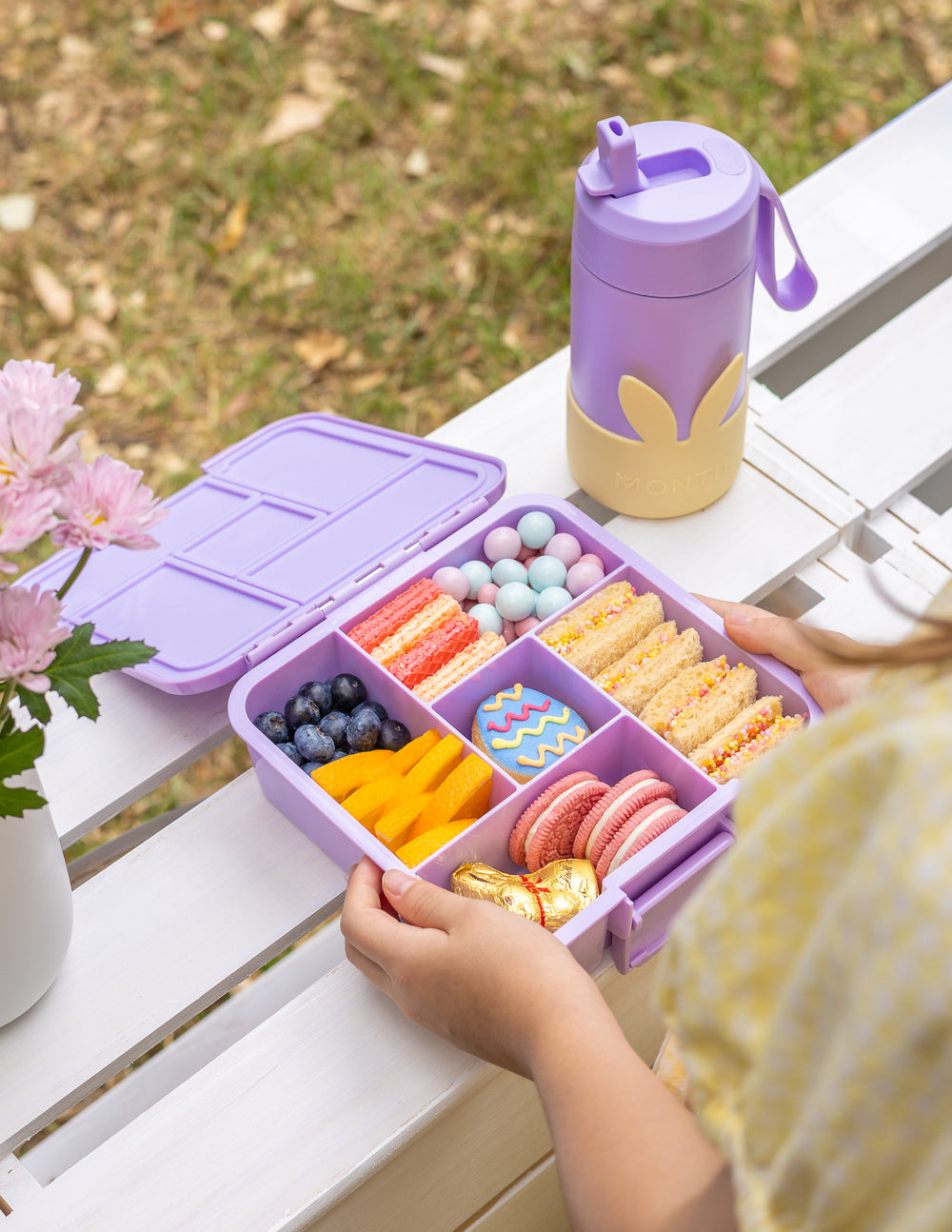 MontiiCo Bento Five Lunch Box - Lilac