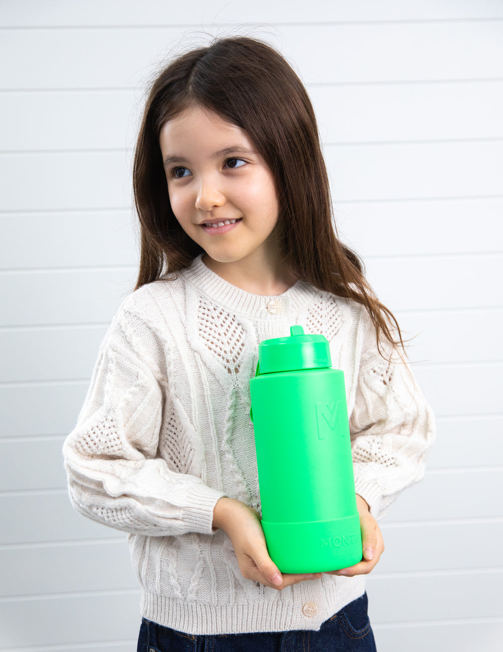 MontiiCo 1L Fusion Drink Bottle Sipper - Apple