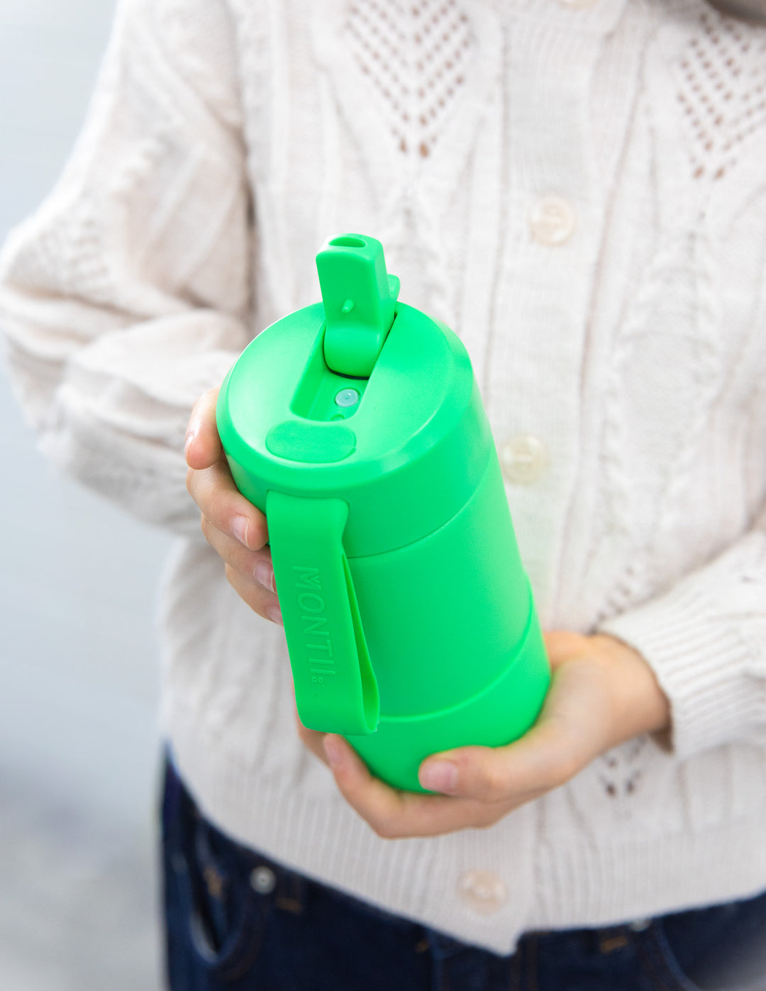 MontiiCo 350ml Fusion Drink Bottle Sipper - Apple