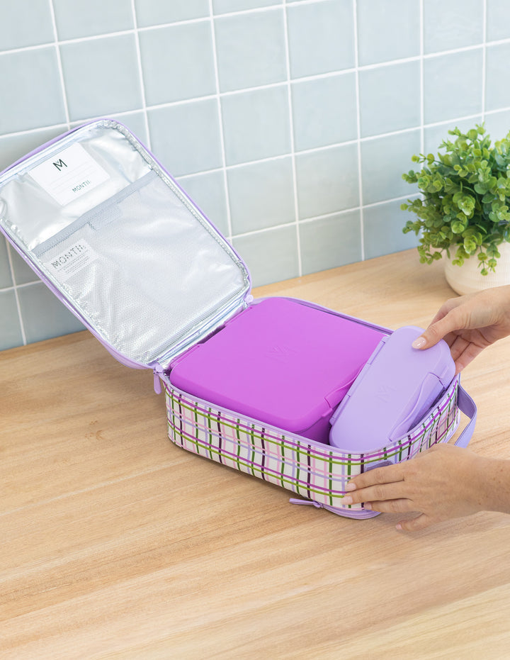 MontiiCo Large Insulated Lunch Bag - Berry Patch