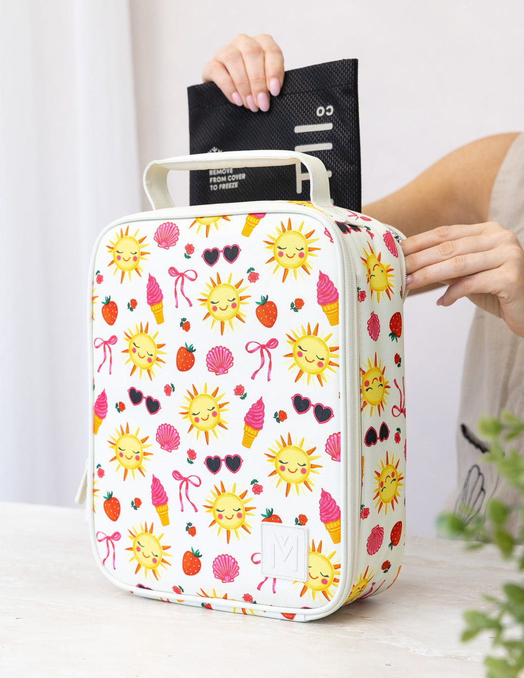 MontiiCo Large Insulated Lunch Bag - Sunny Side