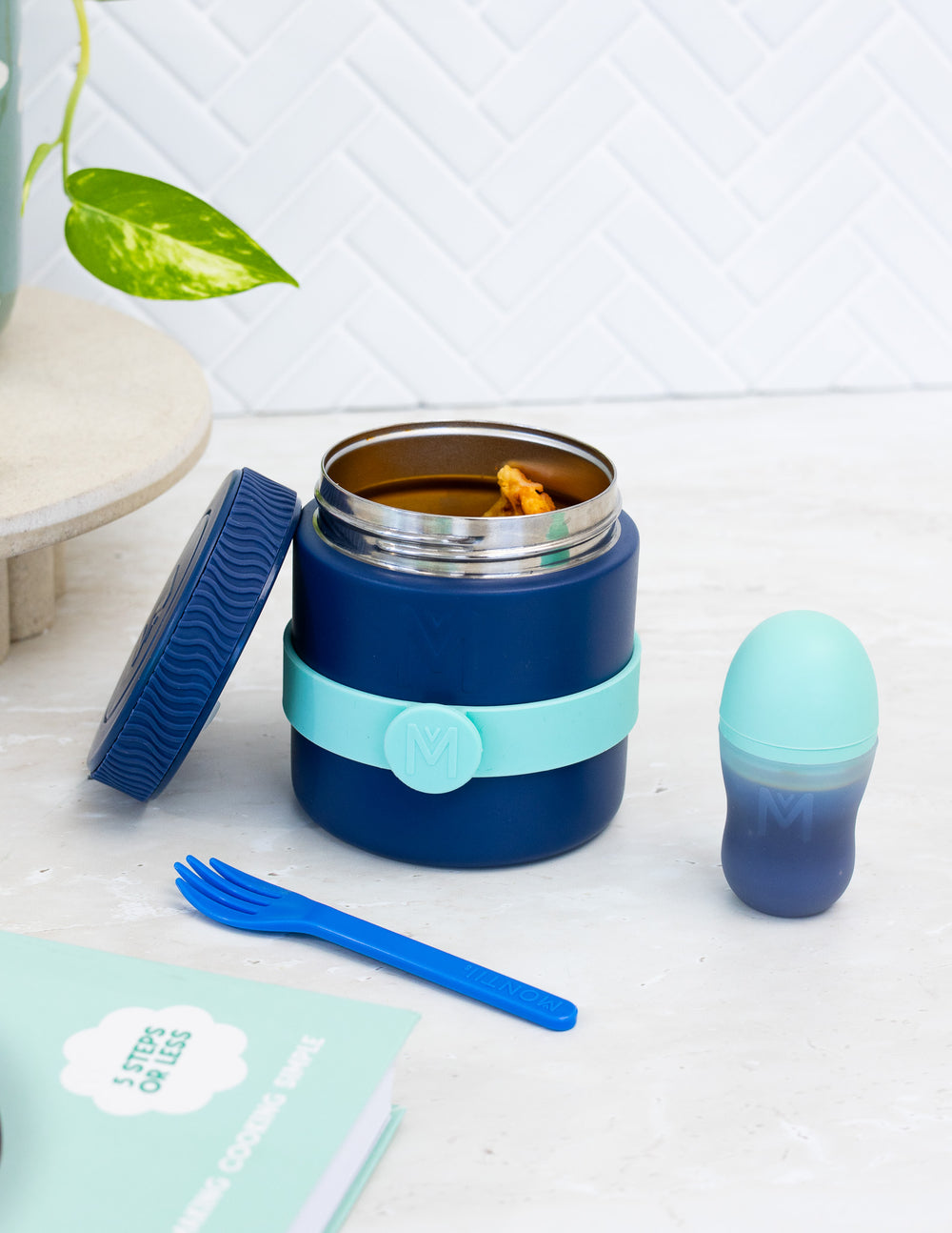 MontiiCo Insulated Food Jar - Navy