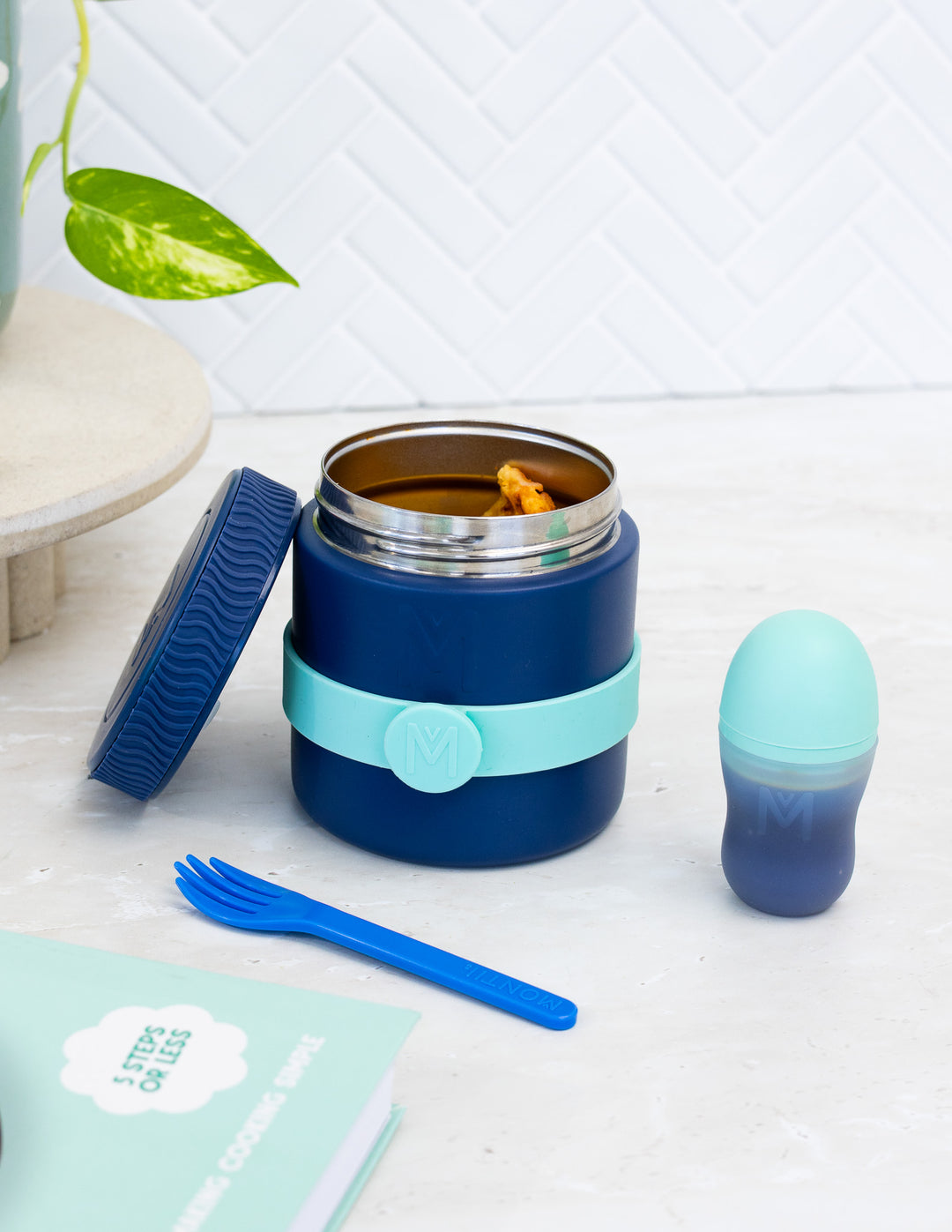 MontiiCo Insulated Food Jar - Navy