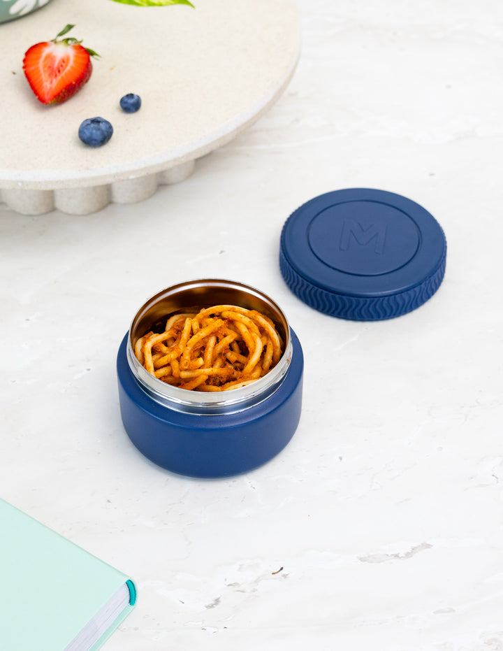 MontiiCo Insulated Mini Food Jar - Navy