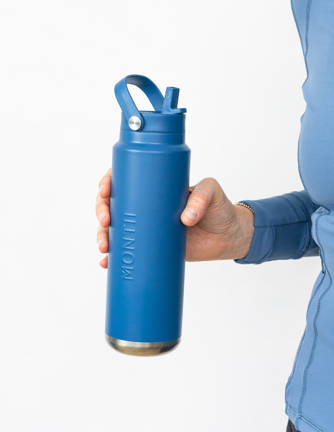 MontiiCo 700ml Quench Sipper Drink Bottle - Denim