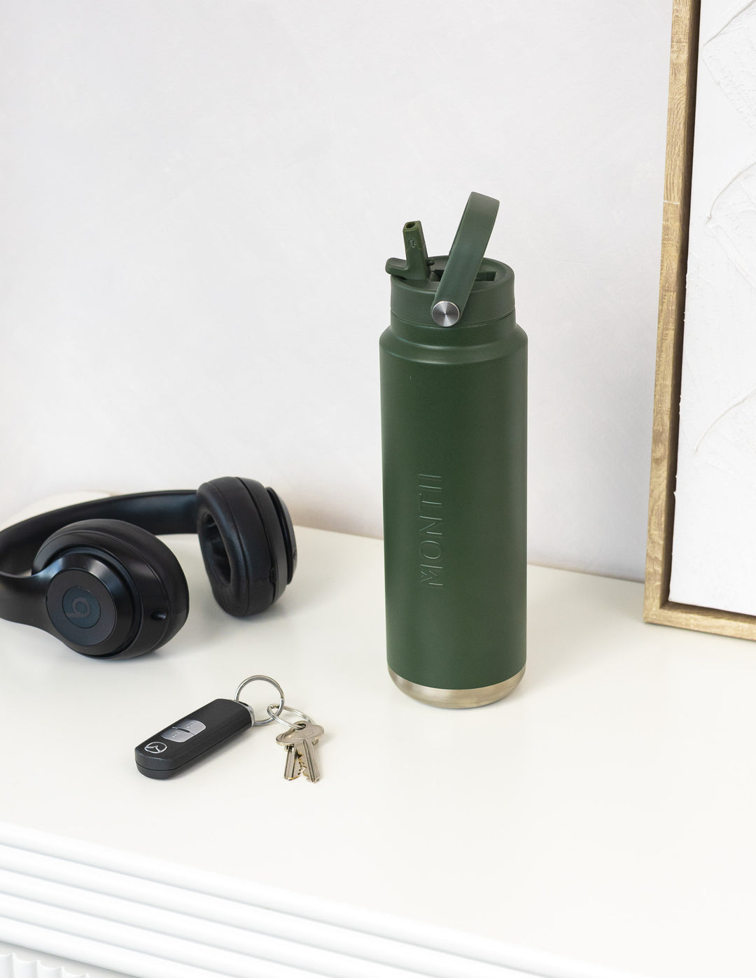 MontiiCo 700ml Quench Sipper Drink Bottle - Khaki