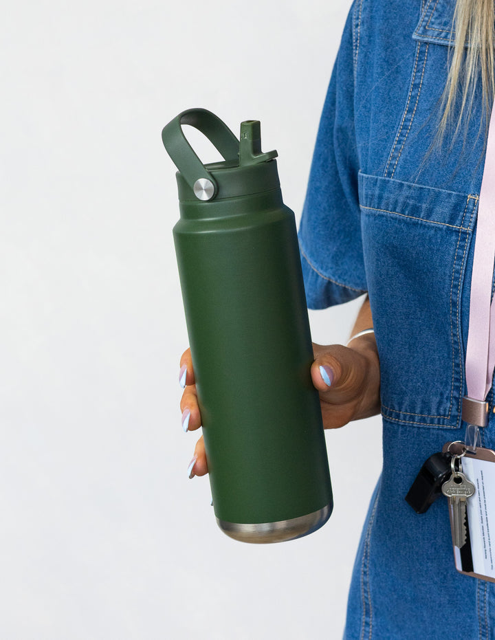 MontiiCo 700ml Quench Sipper Drink Bottle - Khaki