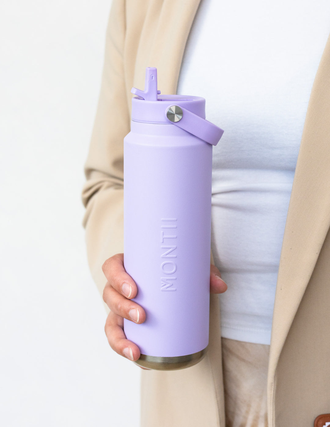 MontiiCo 700ml Quench Sipper Drink Bottle - Lilac