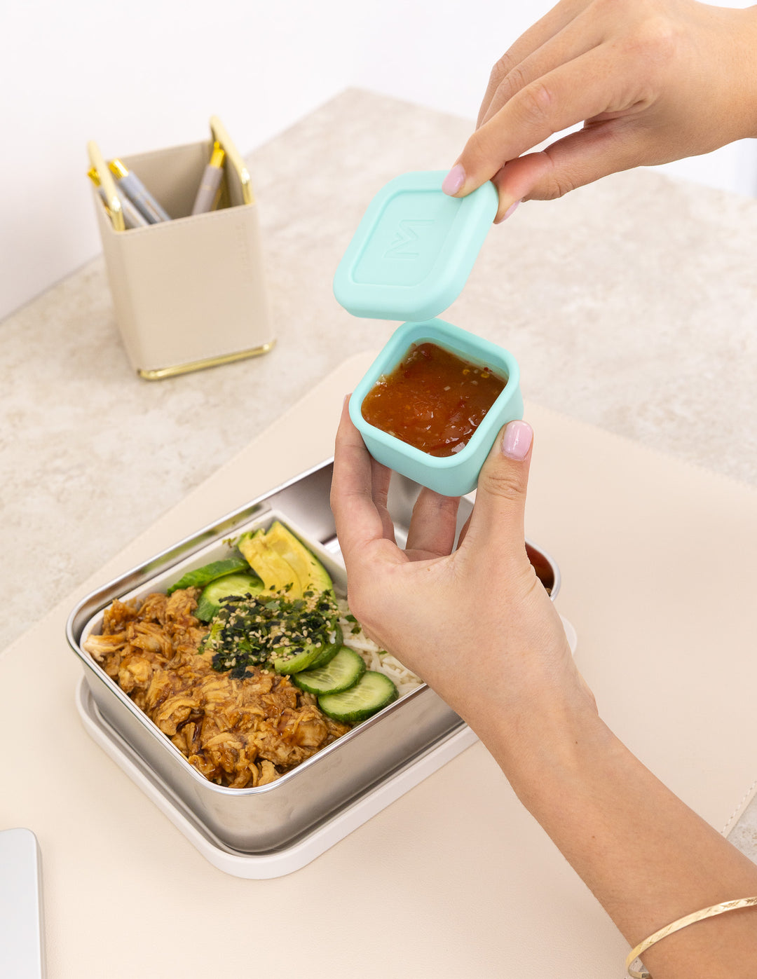 MontiiCo Silicone Sauce Tub Set - Marine