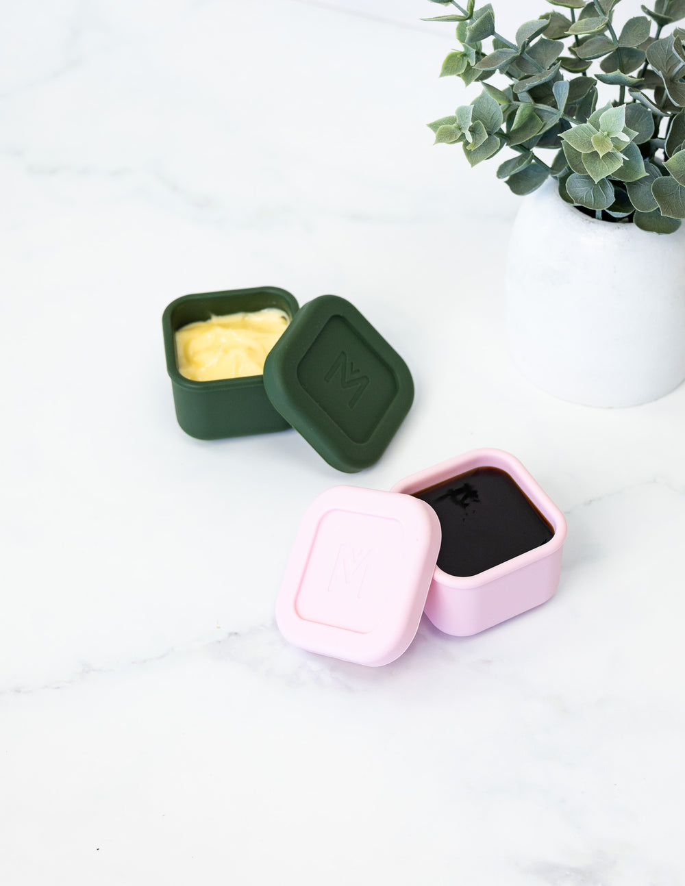 MontiiCo Silicone Sauce Tub Set - Khaki