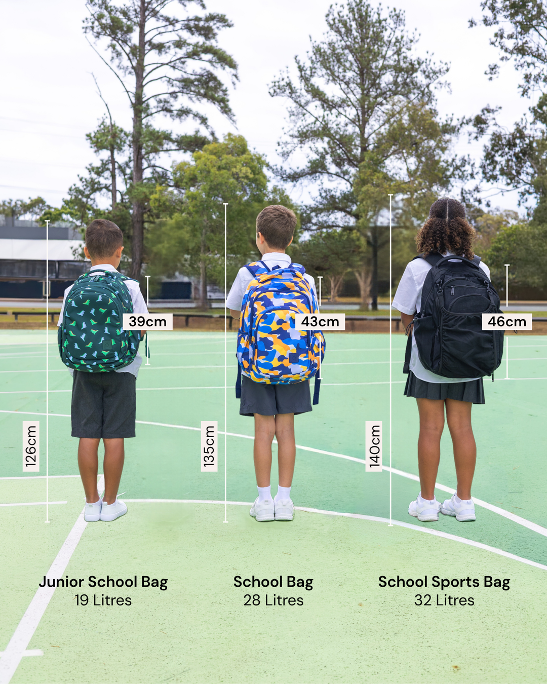 MontiiCo Junior School Bag - Lilac Stripe