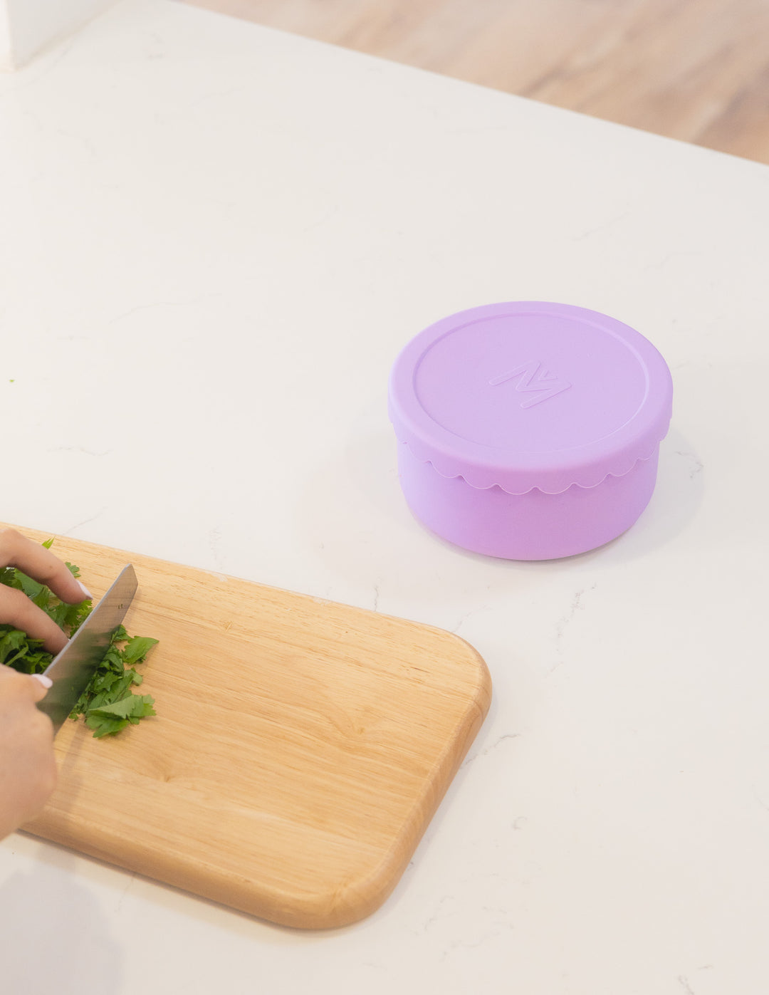 MontiiCo Silicone Scallop Bowl - Lilac