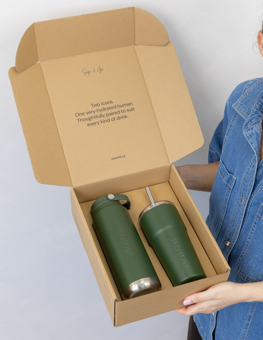 MontiiCo Sip & Go Set - Khaki