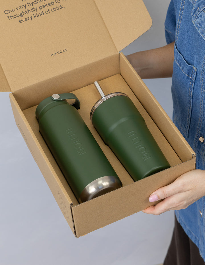 MontiiCo Sip & Go Set - Khaki