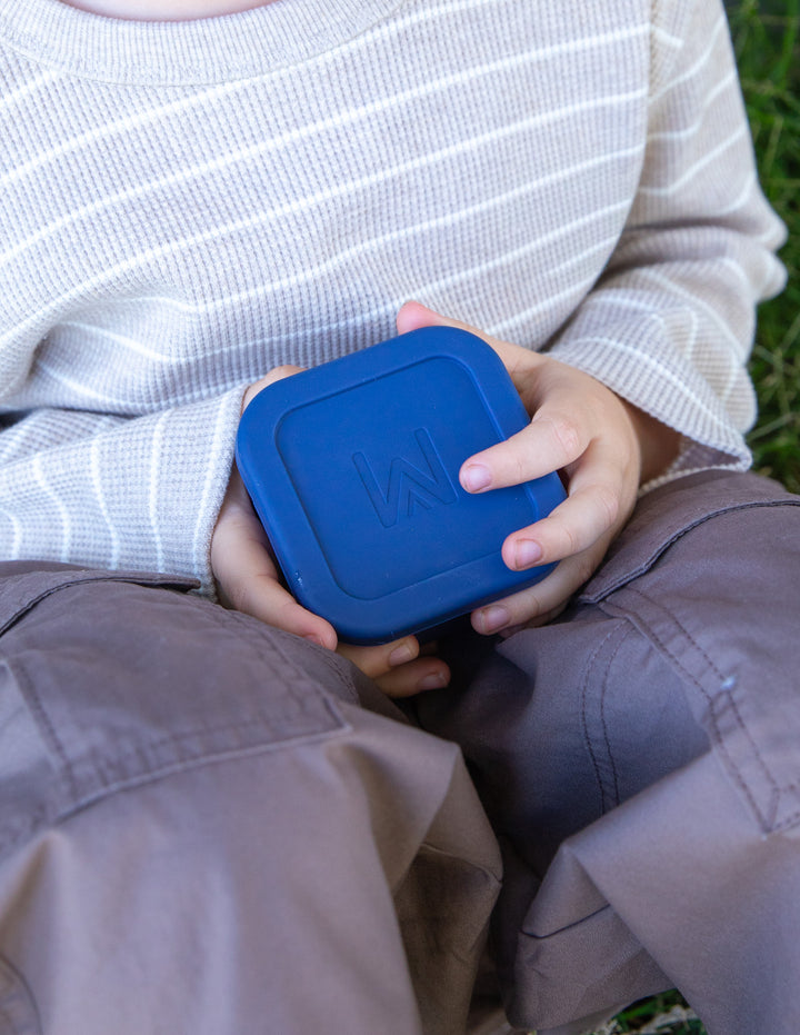 MontiiCo Silicone Snack Tub - Navy