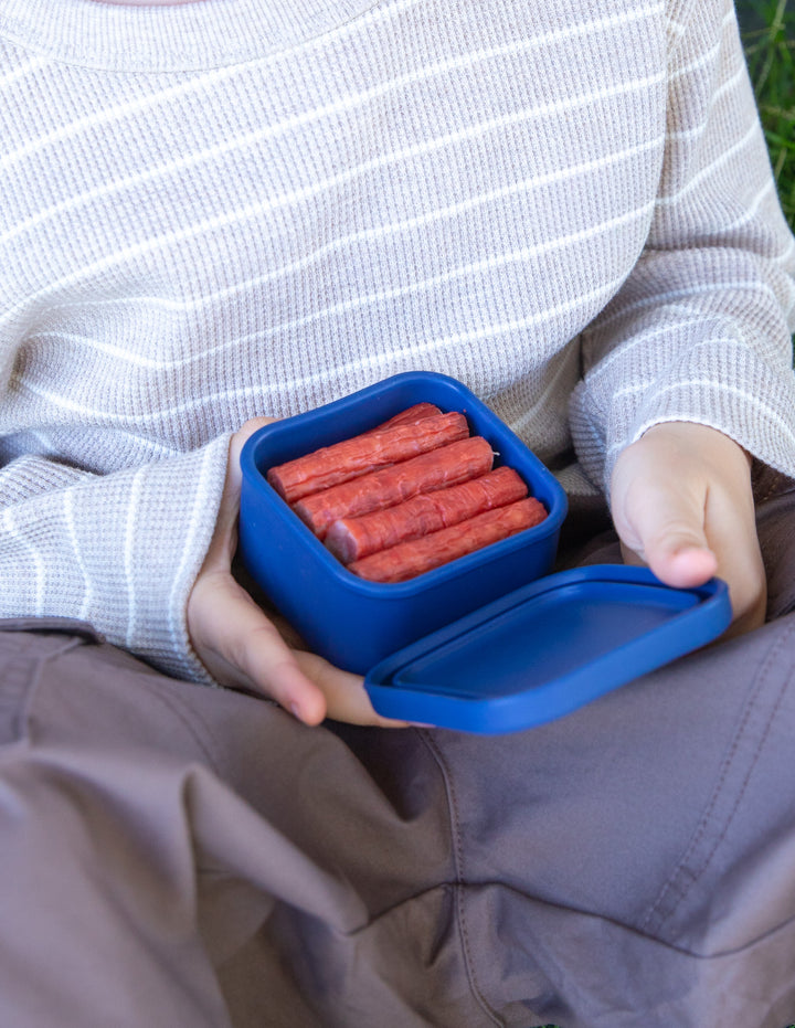 MontiiCo Silicone Snack Tub - Navy