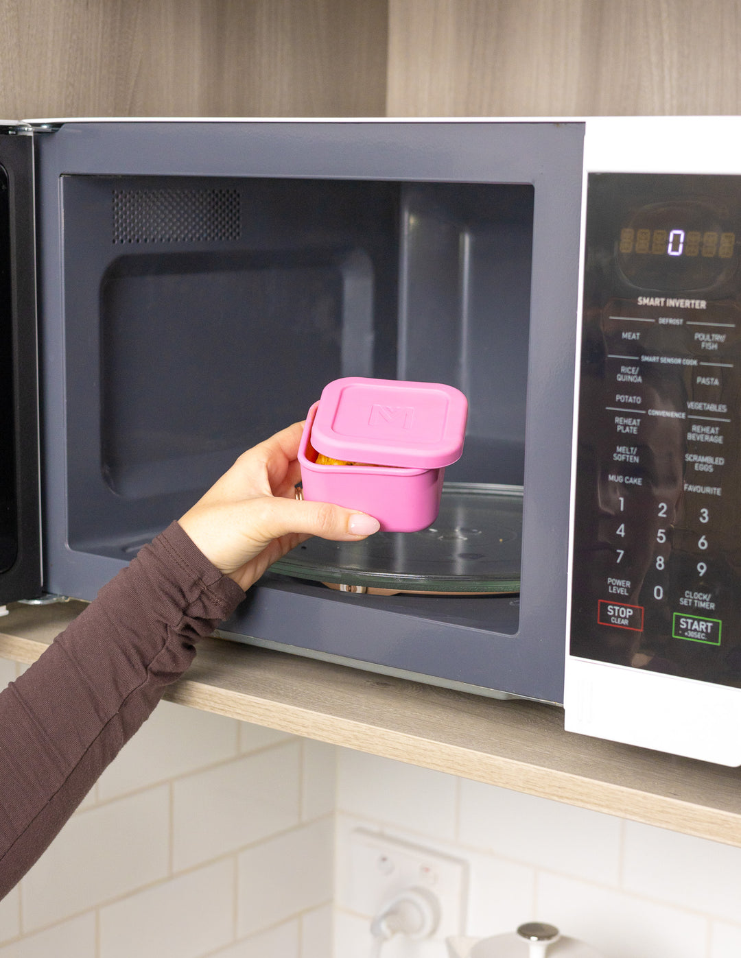 MontiiCo Silicone Snack Tub Set - Pink