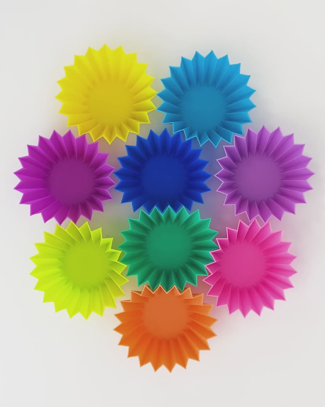 Lunch Punch Jumbo Silicone Cups - Brights