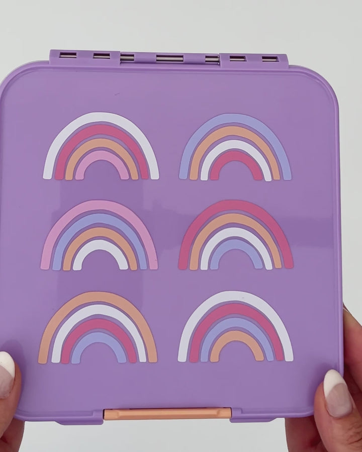 MontiiCo Bento Three Lunch Box - Rainbow Roller