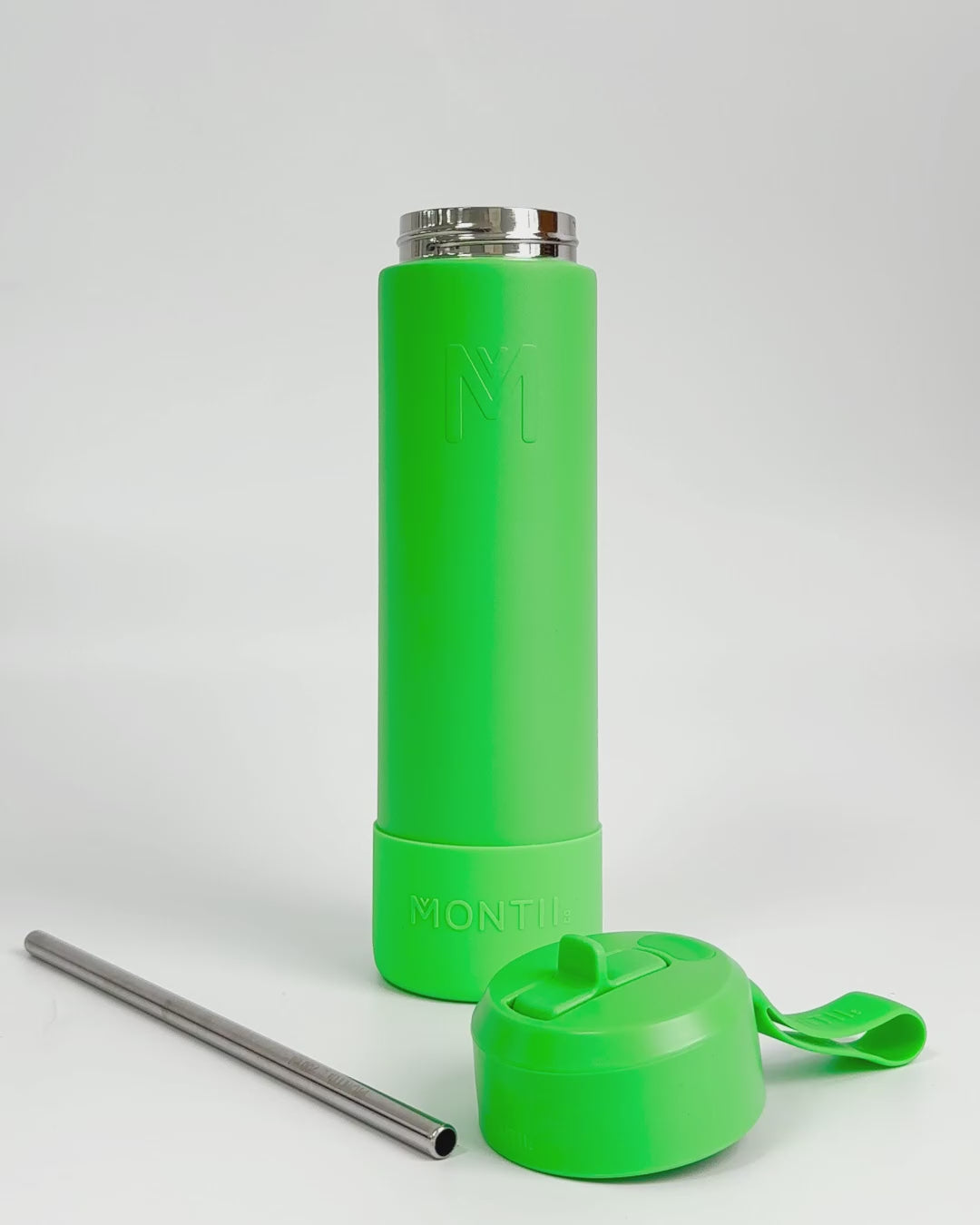 MontiiCo 700ml Fusion Drink Bottle Sipper - Apple