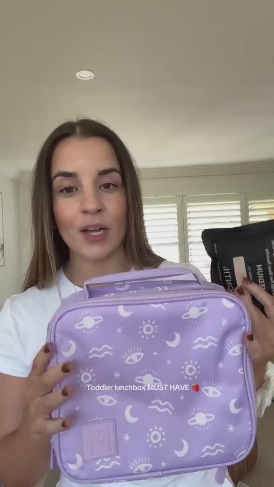 MontiiCo Swaggies Collab Medium Insulated Lunch Bag - Cosmic Bloom