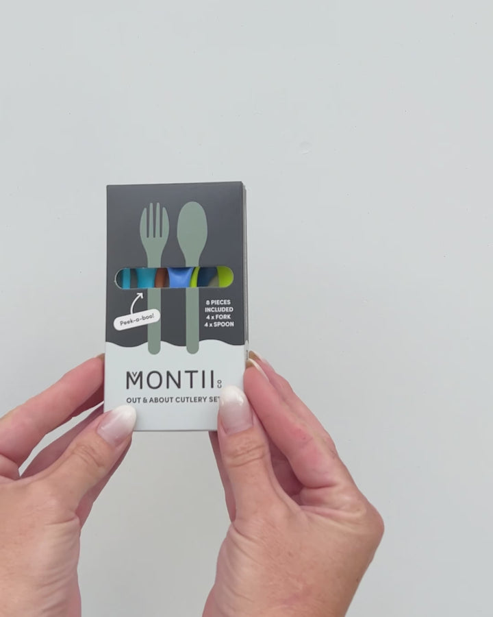 MontiiCo Out & About Cutlery Set - Burst