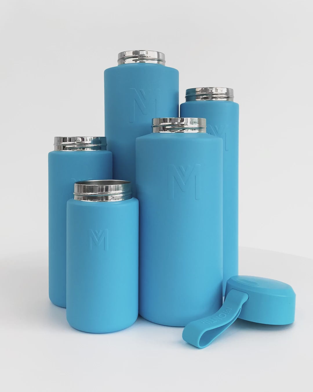 MontiiCo 1L Drink Bottle Flask - Coastal