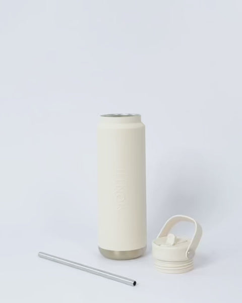 MontiiCo 700ml Quench Sipper Drink Bottle - Cream