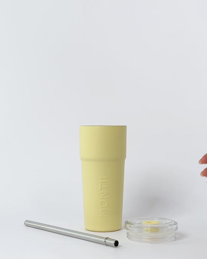 MontiiCo 575ml Chill Tumbler - Butter Yellow