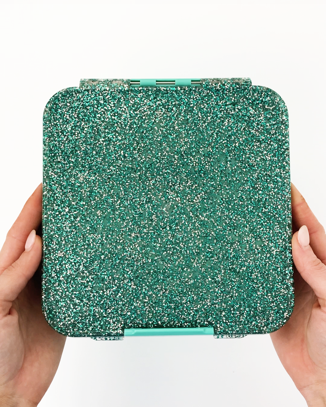 MontiiCo Bento Five Lunch Box - Turquoise Glitter