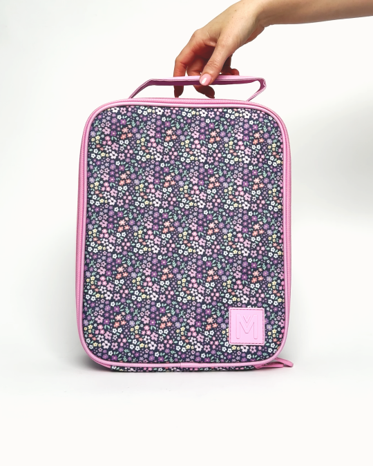 MontiiCo Large Lunch Bag and Bottle Set - Meadow