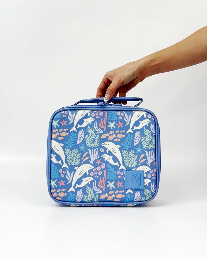 MontiiCo Medium Insulated Lunch Bag - Dolphin Dreams