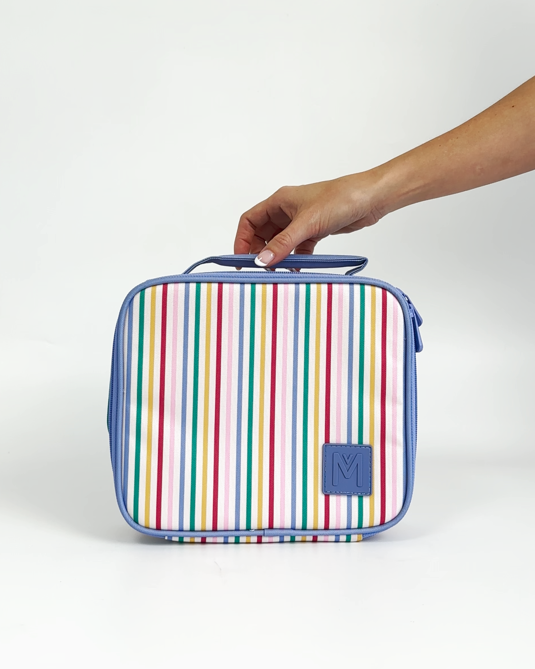MontiiCo Medium Insulated Lunch Bag - Fruity Stripe