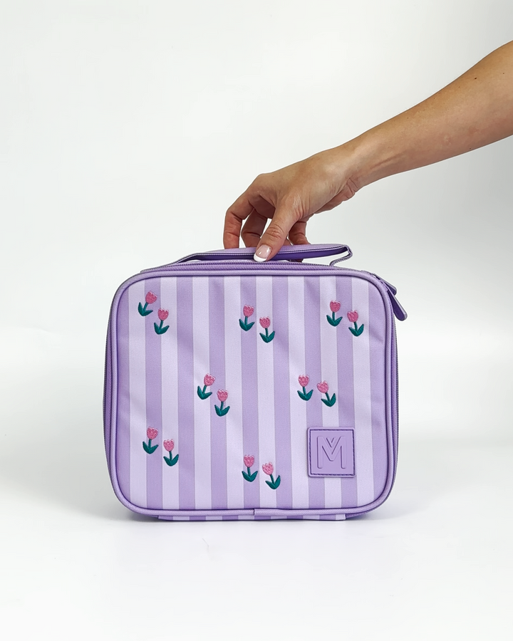MontiiCo Medium Insulated Lunch Bag - Tiny Tulips