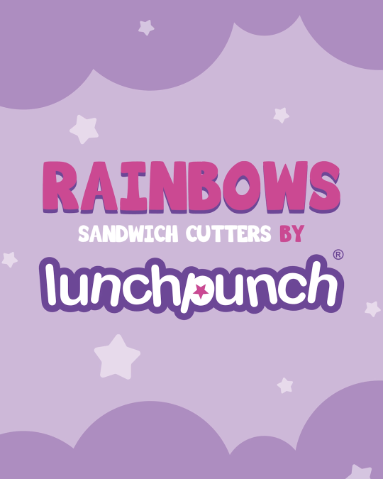 Lunch Punch Sandwich Cutters - Rainbows