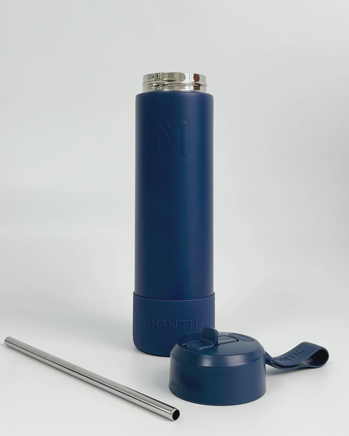 MontiiCo 700ml Fusion Drink Bottle Sipper - Navy