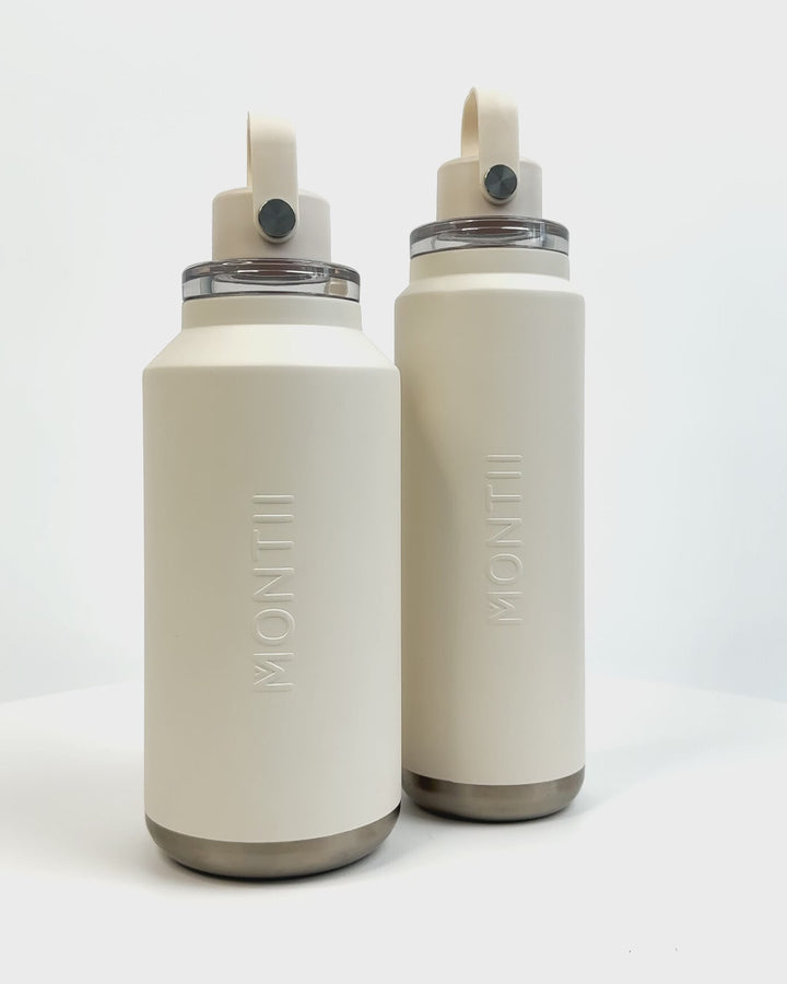 MontiiCo 1L Quench Drink Bottle - Cream
