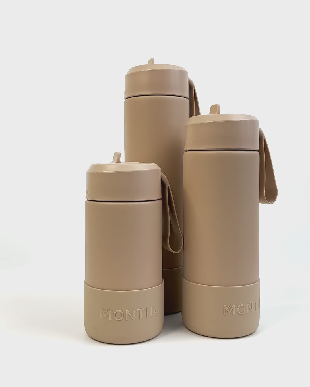 MontiiCo 475ml Fusion Drink Bottle Sipper - Sand