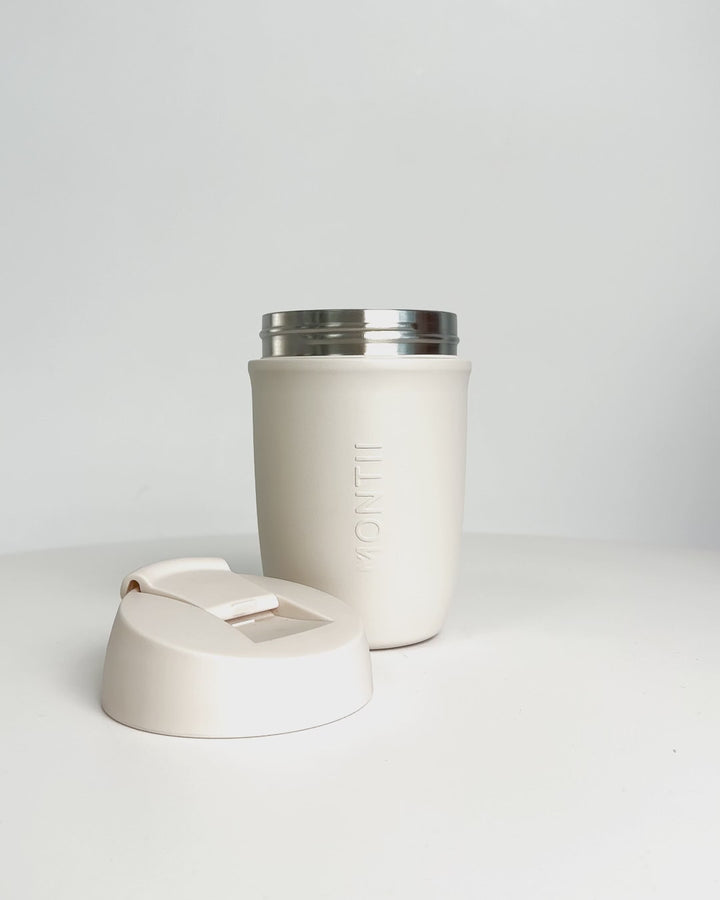 MontiiCo 380ml Travel Cup - Cream
